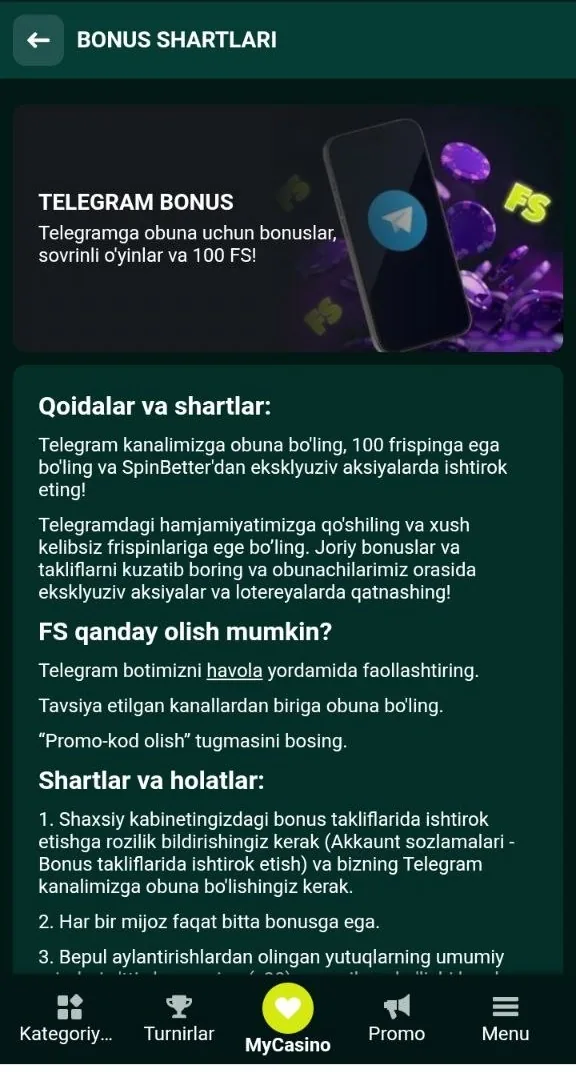 SpinBetter bepul aylanishlari — kazinomiz slotlaridagi tekin aylanishlar